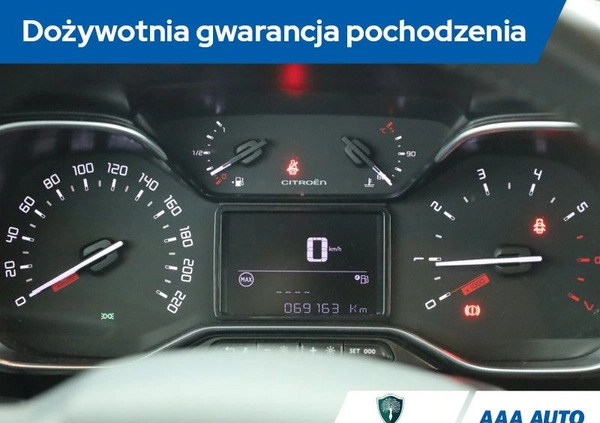 Citroen C3 Aircross cena 56000 przebieg: 69162, rok produkcji 2018 z Boguszów-Gorce małe 211